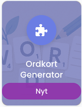 Ordkort Generator